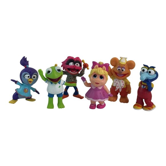 Disney Jr Muppet Babies 2.5" Toy Figures Lot of 6 Cake Toppers - Picture 1 of 13